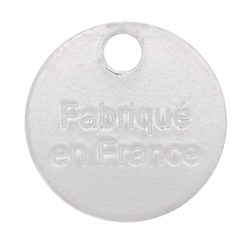 8mm 925 Sterling Silver Fabriqué en France Medal charms x4