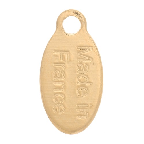 10x5mm Made in France Drops charms - Fine Gold plated x5