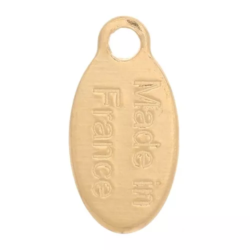 10x5mm Made in France Drops charms - Fine Gold plated x5