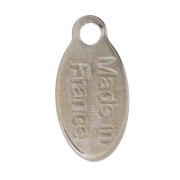 10x5mm drops Charms - Made in France - Fine silver plating x5|raw }}