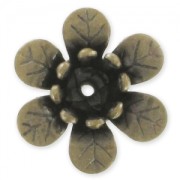 Flowers 11mm Bronze tone x8