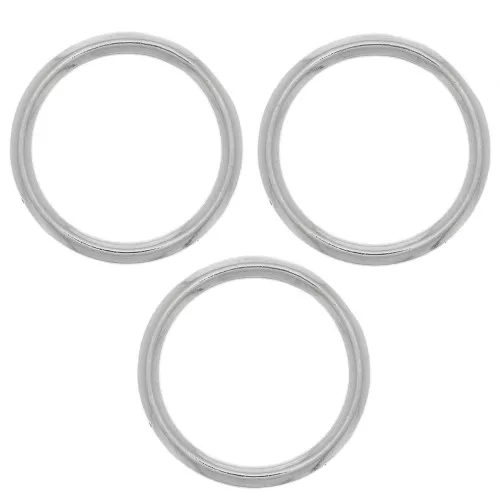 20mm Mounting and weaving ring round for jewellery creation - Rhodium Tone x1