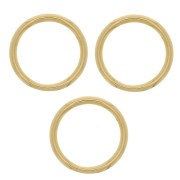 15mm Mounting and weaving ring round for jewellery creation - Fine Gold plated x1|raw }}