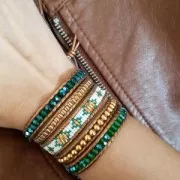 Round beads 4mm 24 K Gold Plated x50