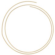 2mm Flexible round brass wire - for jewellery making - Raw brass x1m