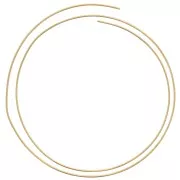 2mm Flexible round brass wire - for jewellery making - Raw brass x1m