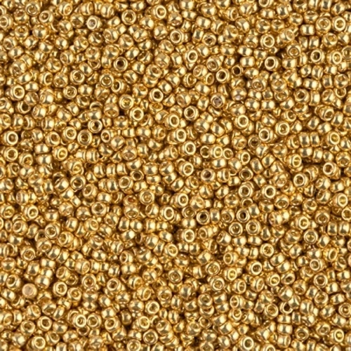 Miyuki Seed beads Duracoat 15/0 4202 - Galvanized Gold x8g