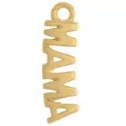 12x3.5mm Mama Charm - Gold Tone x1
