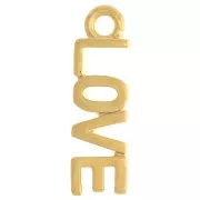 11.5x3.5mm Love Charm - Gold Tone x1