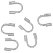 Wire protectors for 0.7mm wire - Fine Silver Plating x20