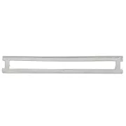 27x4mm Rectangle Spacers for Miyuki Delica - Fine Silver Plating x5