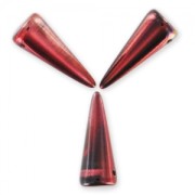 Spike beads 7x17mm Magic Red Brown x6|raw }}