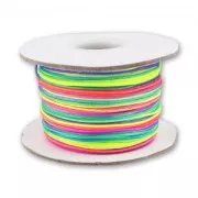 Braided nylon thread 0.8mm Mix Color x50m