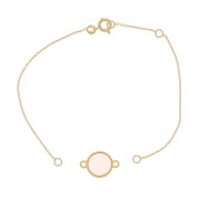 18cm Cable mesh bracelet - 3 microns Gold plated x1