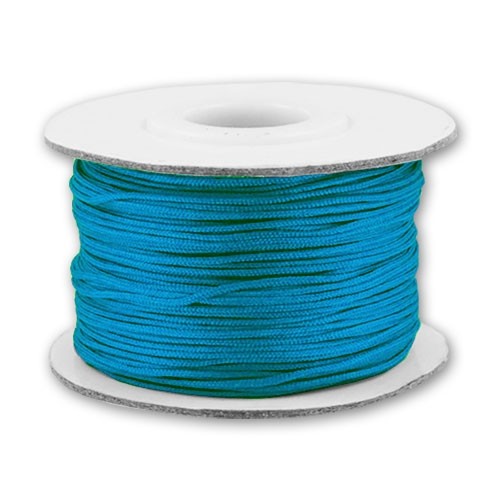 Braided nylon thread 0.8mm Dark Turquoise x50m