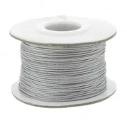Braided nylon thread 0.8mm Grey x50m