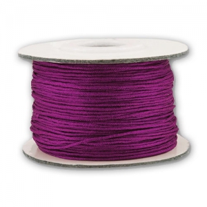 Braided nylon thread 0.8mm Plum x50 m