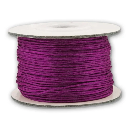 Braided nylon thread 0.8mm Plum x50 m