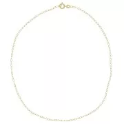 2mm cable mesh choker - 3 microns Gold plated x37cm