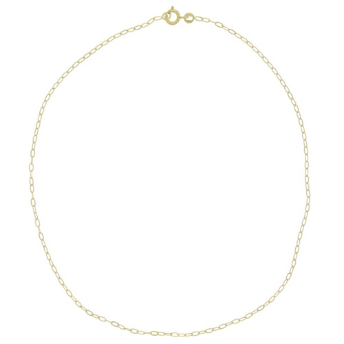2mm cable mesh choker - 3 microns Gold plated x37cm