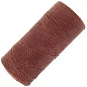 0,35mm Linhasita waxed thread spool for micro macramé - Old Copper (25) x448 m