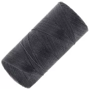 Linhasita waxed thread spool for micro macramé 0.35 mm - Anthracite (209) x448m