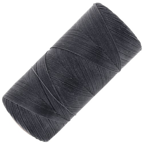 Linhasita waxed thread spool for micro macramé 0.35 mm - Anthracite (209) x448m