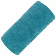 Linhasita waxed thread spool for micro macramé 0.35 mm - Turquoise (229) x448m