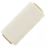 Linhasita waxed thread spool for micro macramé 0.35 mm - Natural x448m