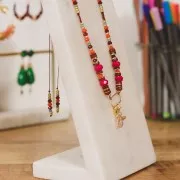 Linhasita waxed thread spool for micro macramé 0.35 mm - Natural x448m