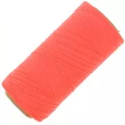Linhasita waxed thread spool for micro macramé 0.35 mm - Neon Coral (394) x448m