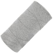 Linhasita waxed thread spool for micro macramé 0.35 mm - Silver (Prata) x448m