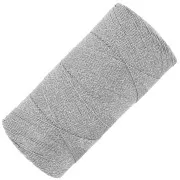 Linhasita waxed thread spool for micro macramé 0.35 mm - Silver (Prata) x448m