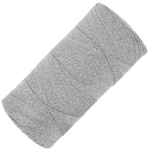 Linhasita waxed thread spool for micro macramé 0.35 mm - Silver (Prata) x448m