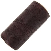 Linhasita waxed thread spool for micro macramé 0.35 mm - Ebony (555) x448m