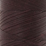 Linhasita waxed thread spool for micro macramé 0.35 mm - Ebony (555) x448m