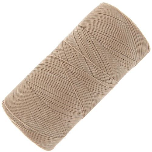 Linhasita waxed thread spool for micro macramé 0.35 mm - Vanilla (531) x448m
