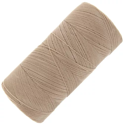 Linhasita waxed thread spool for micro macramé 0.35 mm - Vanilla (531) x448m