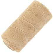 Linhasita waxed thread spool for micro macramé 0.35 mm - Straw (18) x448m