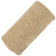 Linhasita waxed spool for micro macramé 0.35mm Gold-Silver (Ouro-Prata)x448m