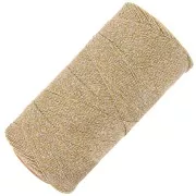 Linhasita waxed spool for micro macramé 0.35mm Gold-Silver (Ouro-Prata)x448m