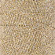 Linhasita waxed spool for micro macramé 0.35mm Gold-Silver (Ouro-Prata)x448m