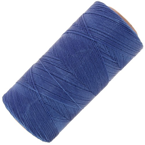 Linhasita waxed thread spool for micro macramé 0.35 mm - Lapis Blue (298) x448m
