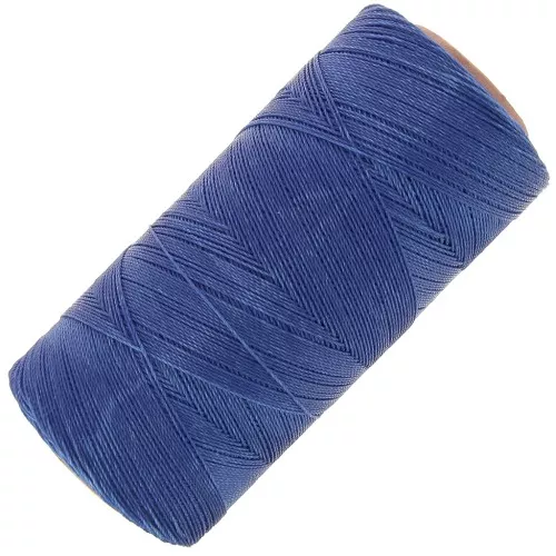 Linhasita waxed thread spool for micro macramé 0.35 mm - Lapis Blue (298) x448m