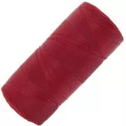 Linhasita waxed thread spool for micro macramé 0.35 mm - Dark Red (44) x448m