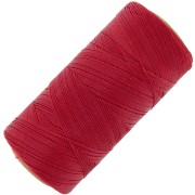 Linhasita waxed thread spool for micro macramé 0.35 mm - Red (233) x448m|raw }}