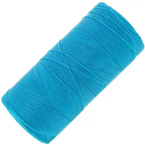 Linhasita waxed thread spool for micro macramé 0.35 mm Dark Turquoise (707) x448m