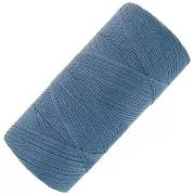 Linhasita waxed thread spool for micro macramé 0.35 mm - Capri blue (226) x448m