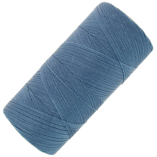 Linhasita waxed thread spool for micro macramé 0.35 mm - Capri blue (226) x448m