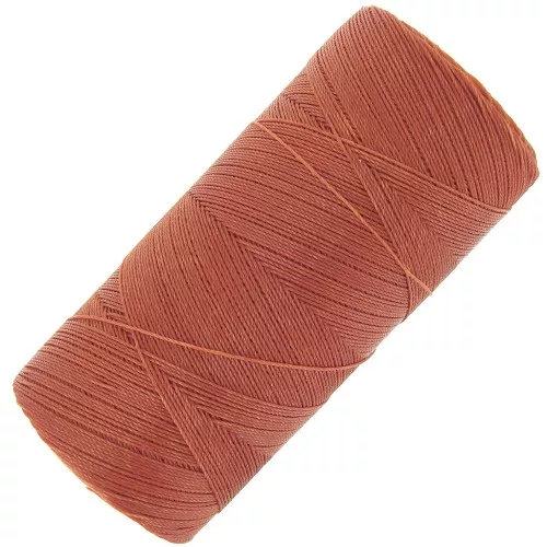 Linhasita waxed thread spool for micro macramé 0.35 mm - Cinnamon (234) x448m